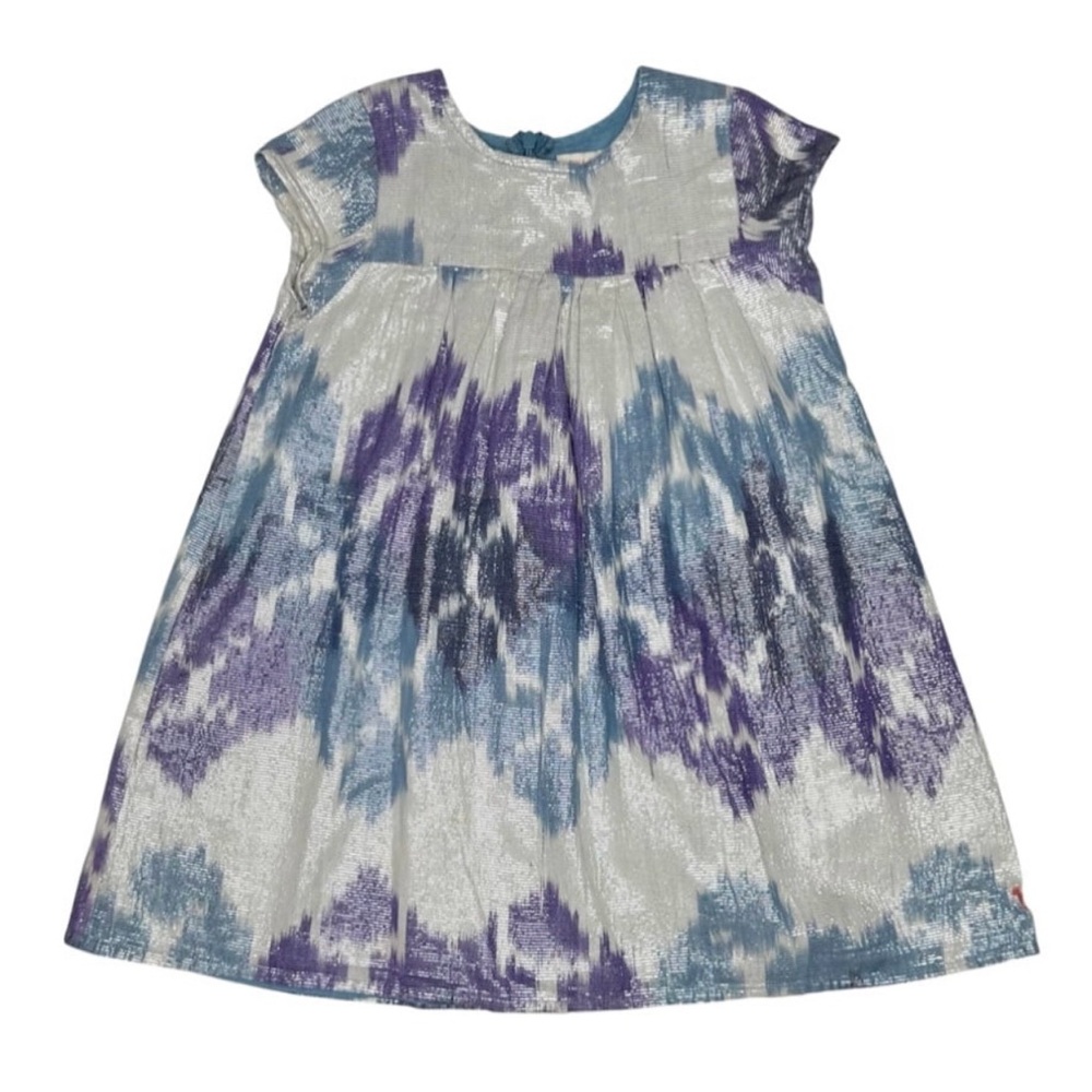 Pink Chicken Metallic Ikat Dress